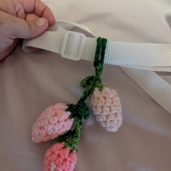 Handmade Strawberry Milk Plush Crossbody - Picture 5 of 5